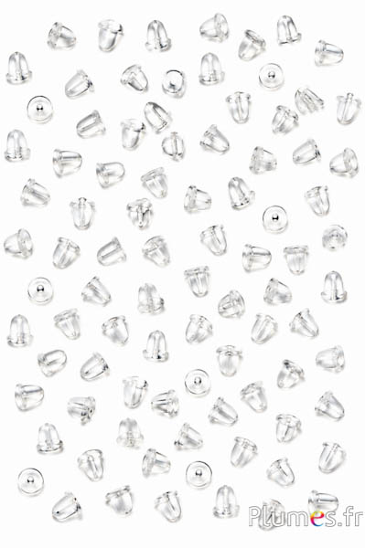 Poussoirs stop - 4 x 4 mm - transparent